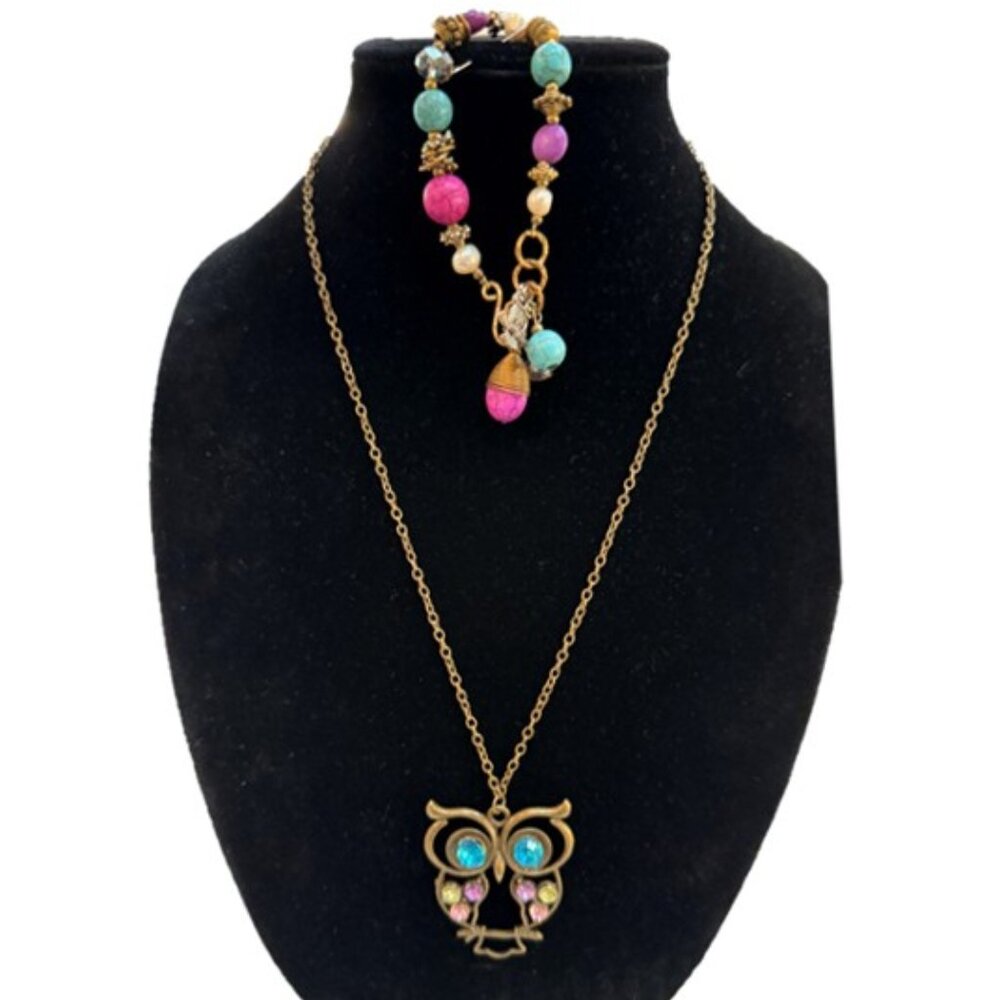 OWL THEME Bracelet and Necklace